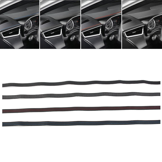 Car Moulding Trim PU Leather Braid Decorative Line Strip For Door Dashboard Car