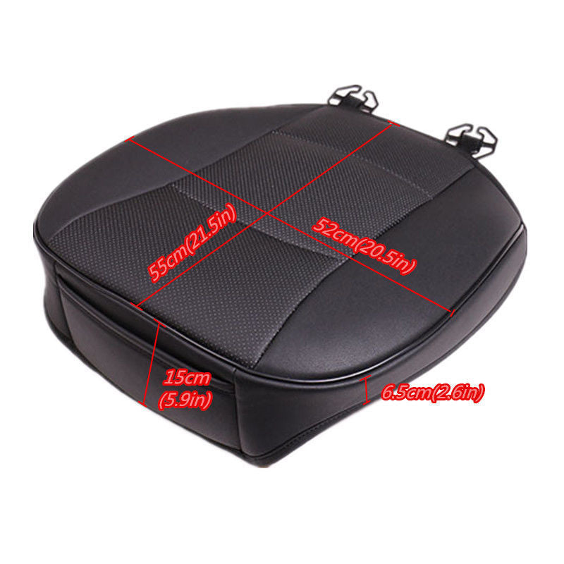 Black Breathable PU Artificial Leather Car for Seat Cover Pad Mat Auto Chair Cushion