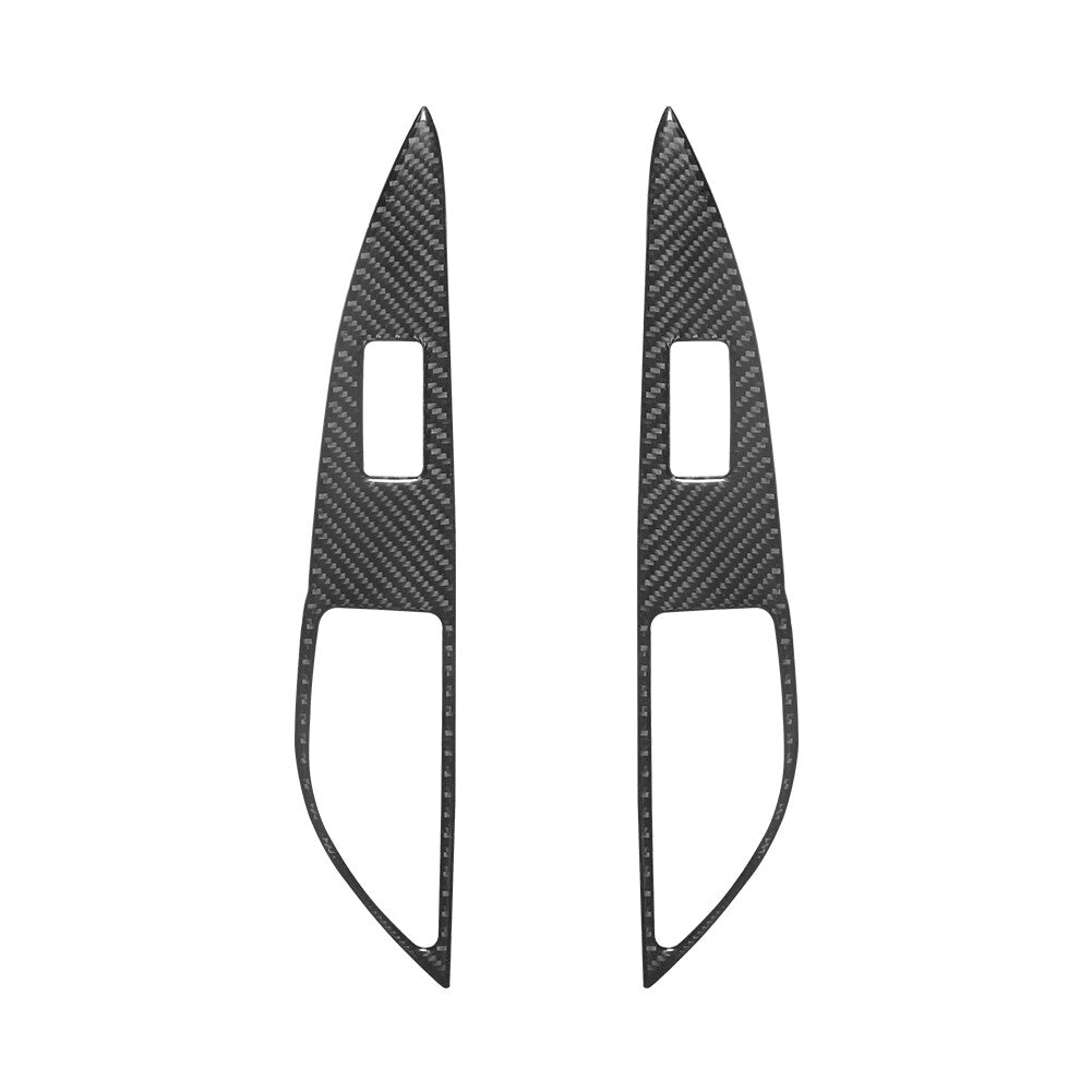 Carbon Fiber Rear Door Switch Cover Trim for Mitsubishi Outlander 2014-2016