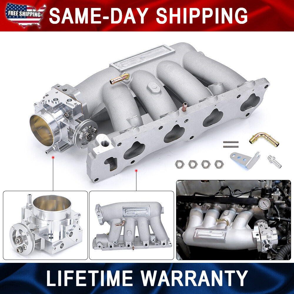 K-series Alu Intake Manifold 70MM Throttle Body for Honda for Acura K20 K24 Silver