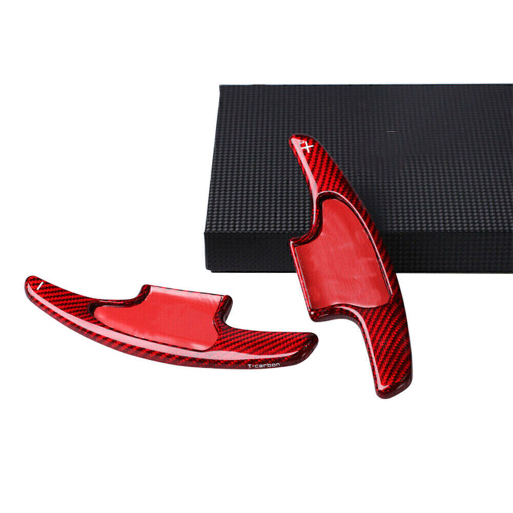Car Steering Wheel Shift Paddle Extension Carbon Fiber Red for HONDA 2018