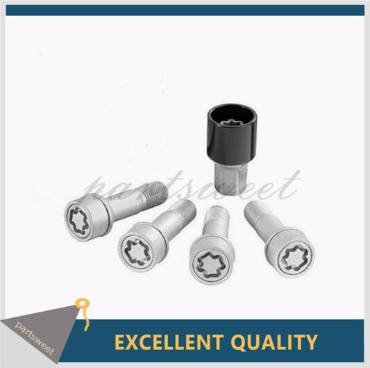 NEW High Security Type Silver Wheel Lock Set Locks Fit for Mercedes-Benz