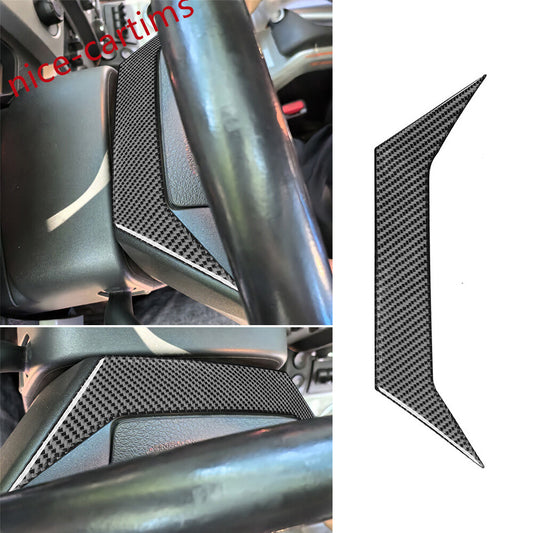 for Ford F150 2009-2014 Steering Wheel Upper Panel Trim Carbon Fiber Accessories