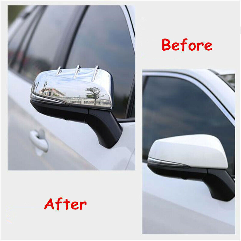 for Toyota Highlander 2021-24 Chrome Side Rearview Mirror Moulding Cover Trims