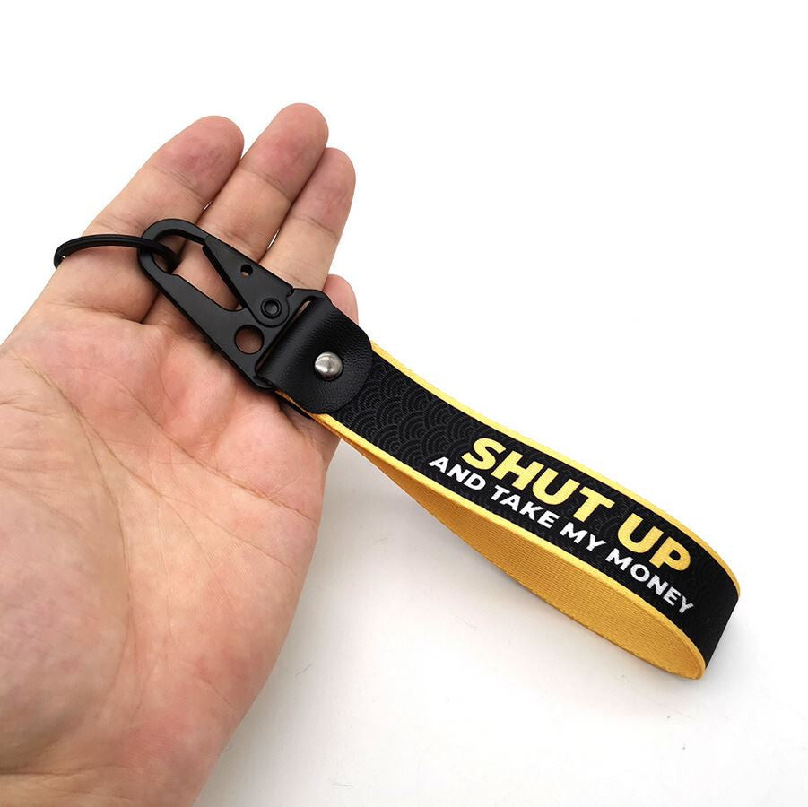 1-piece car keychain/key ring with lanyard, car accessories, Fortune Cat, suitable for Toyota .