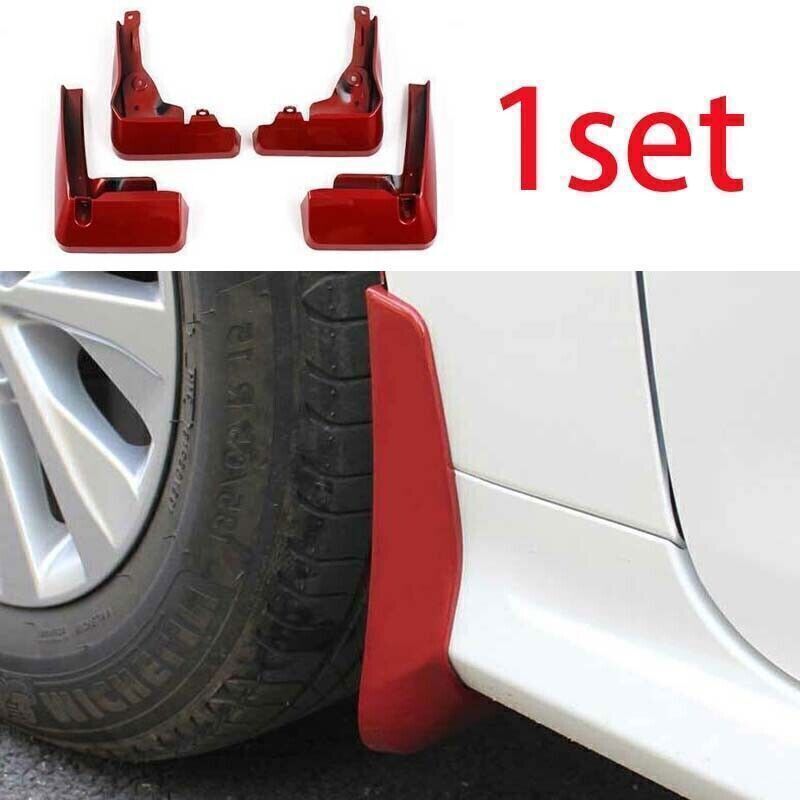 4X Red Splash Guards Mud Flaps Mudguards Fender for Toyota for Corolla Cross 2022-24