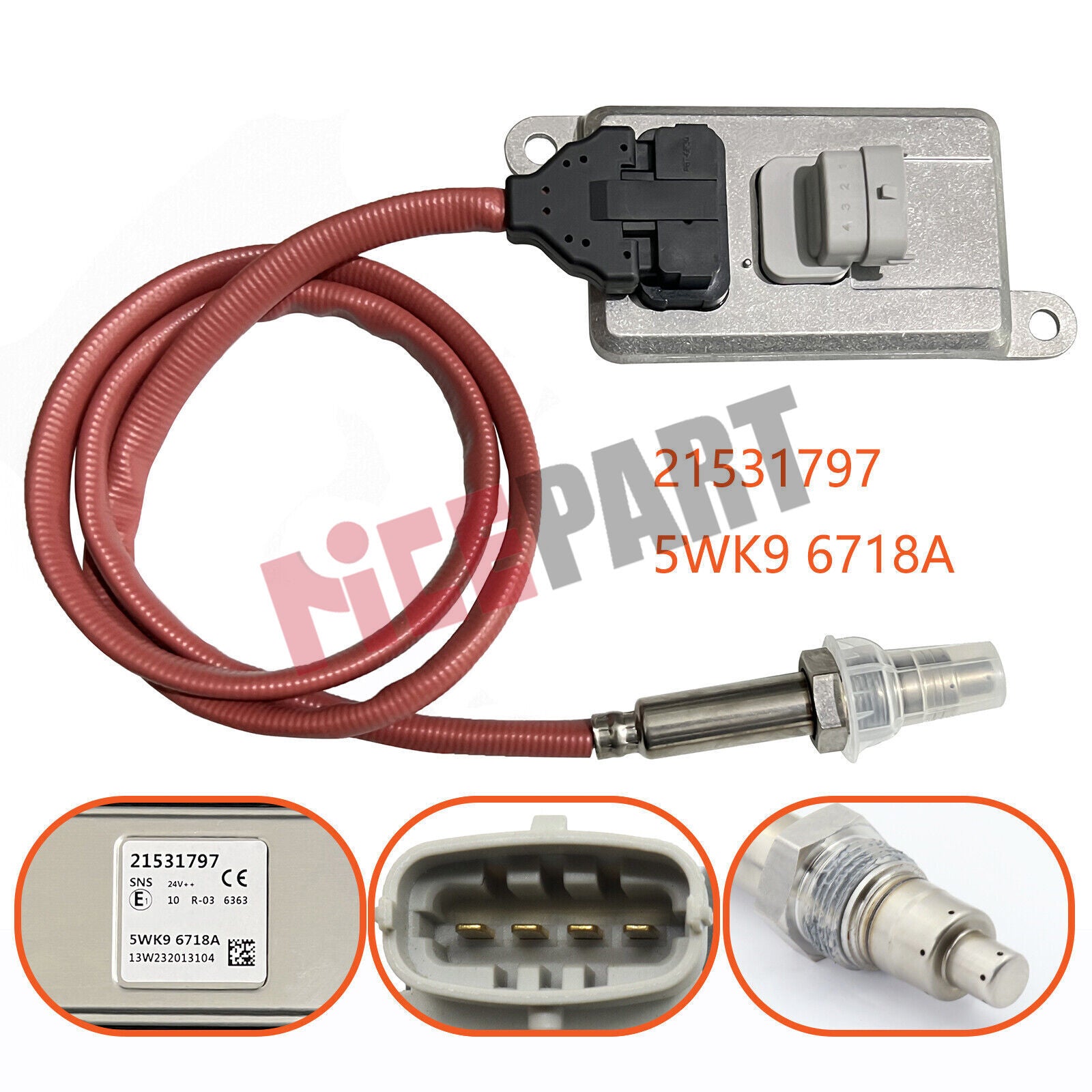 21531797 NOX Nitrogen Oxide Sensor compatible for Volvo FH4 for Renault T 5WK96718A