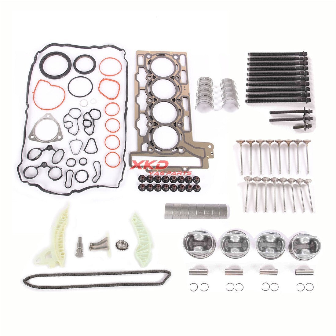 1.6T gaskets, timing kit, and 20mm piston ring kit suitable for MINI Cooper S R56 06-10