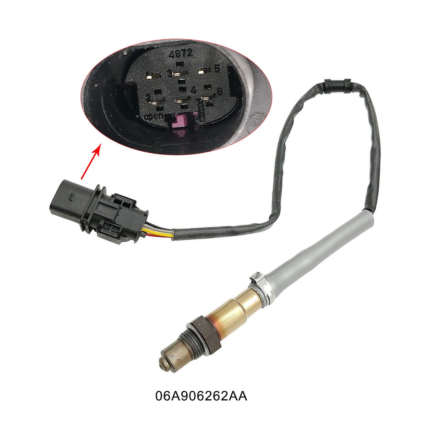 2PCS Oxygen Lambda Sensor 06J906262AA+06A906262CK for Jetta 1.6L 2008