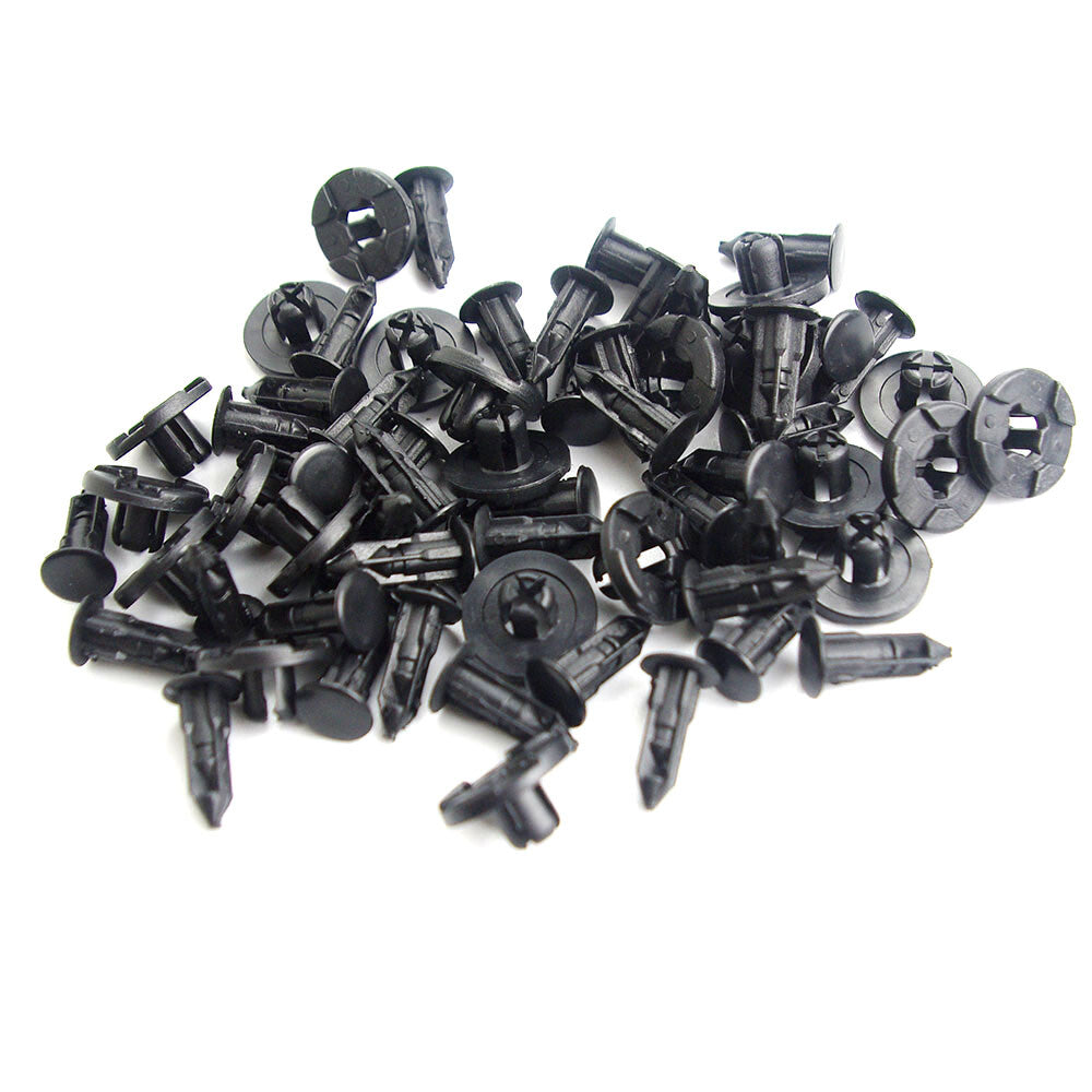 30x Push-Type Retainer for 2008-2015 Lancer Fender Liner Clips 0155309321 Black