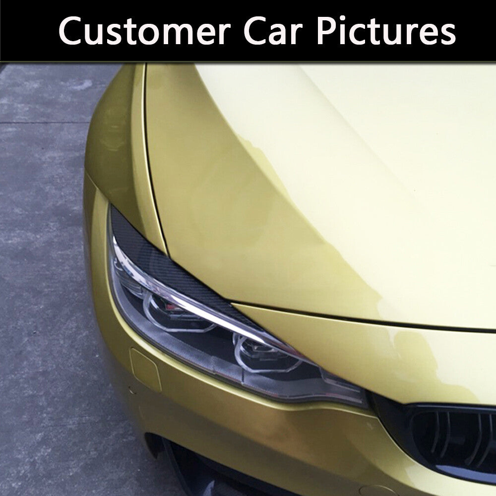 Carbon Fiber Headlight Eyebrow Eyelids for BMW F32 F33 F36 F80 M3 F82 F83 M4