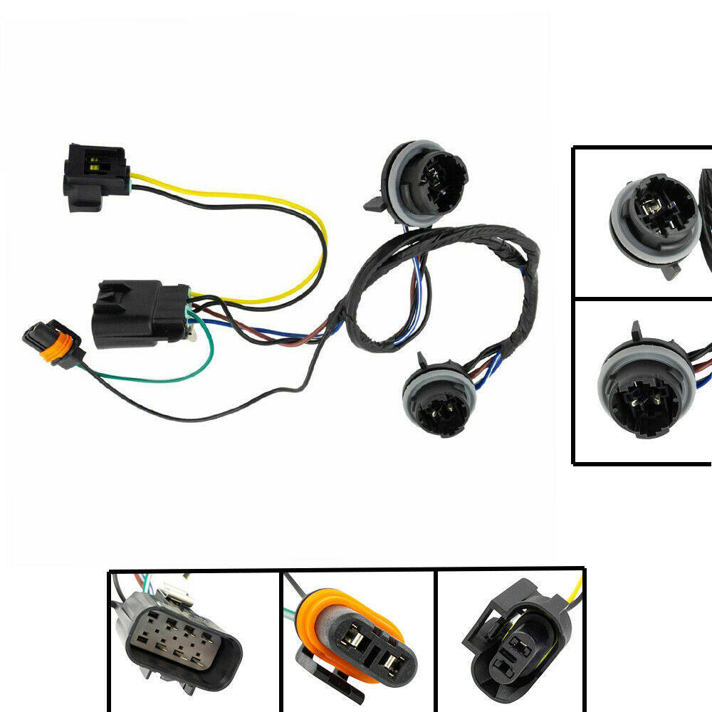 2PCS Headlight Wiring Harness For 2007-2013 for Chevrolet Silverado 2500 HD 2596280