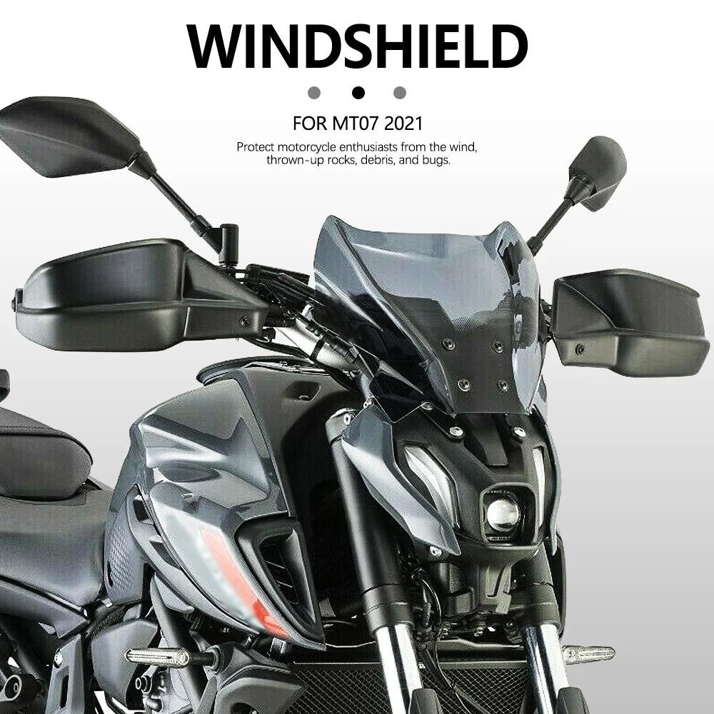 for YAMAHA MT07 MT-07 MT 07 Front Windshield Windscreen Wind Deflector 2021 2022