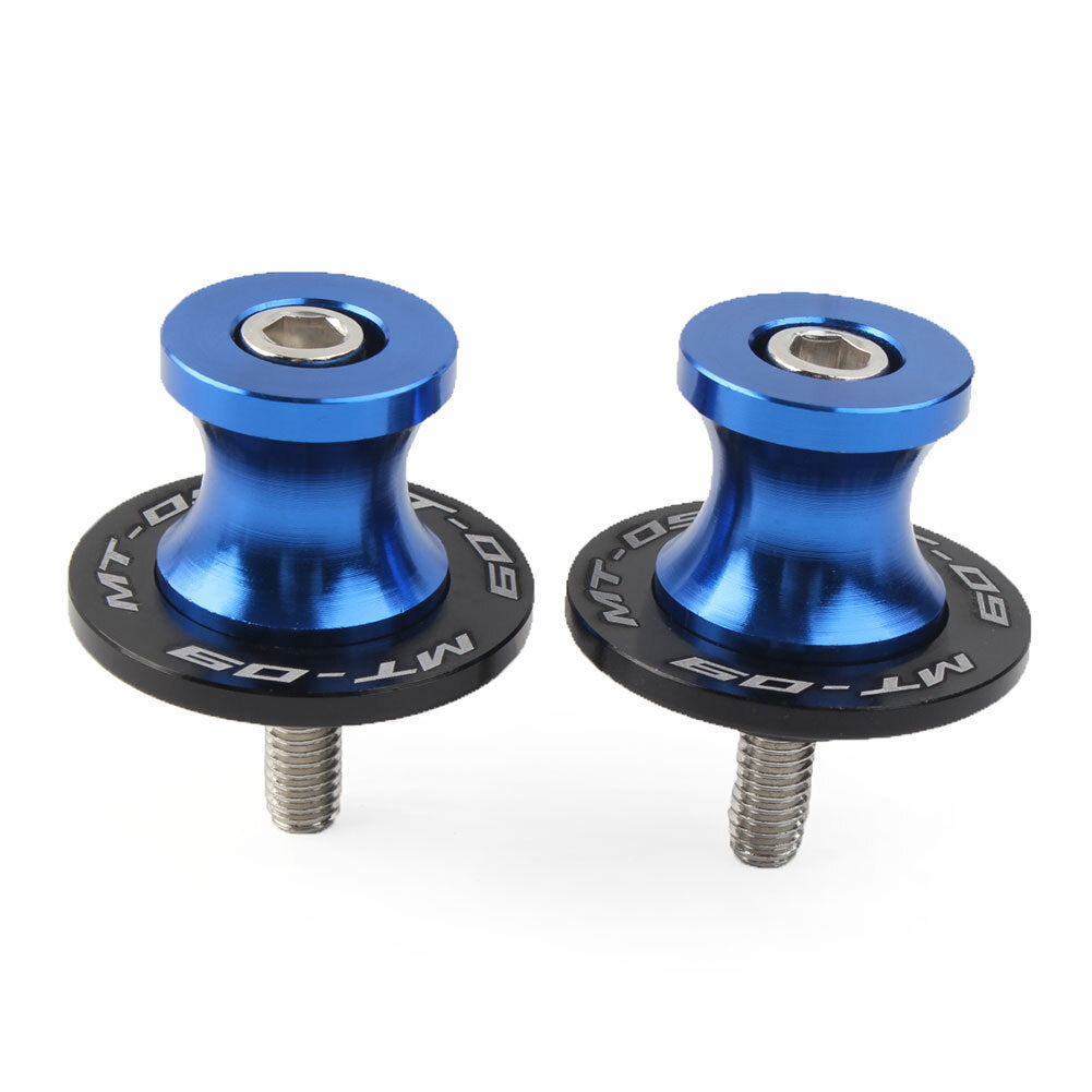 6MM CNC Schwingenspulen Slider f¨¹r for YAMAHA MT-09 FZ09 2013-2022 Motorrad Blau