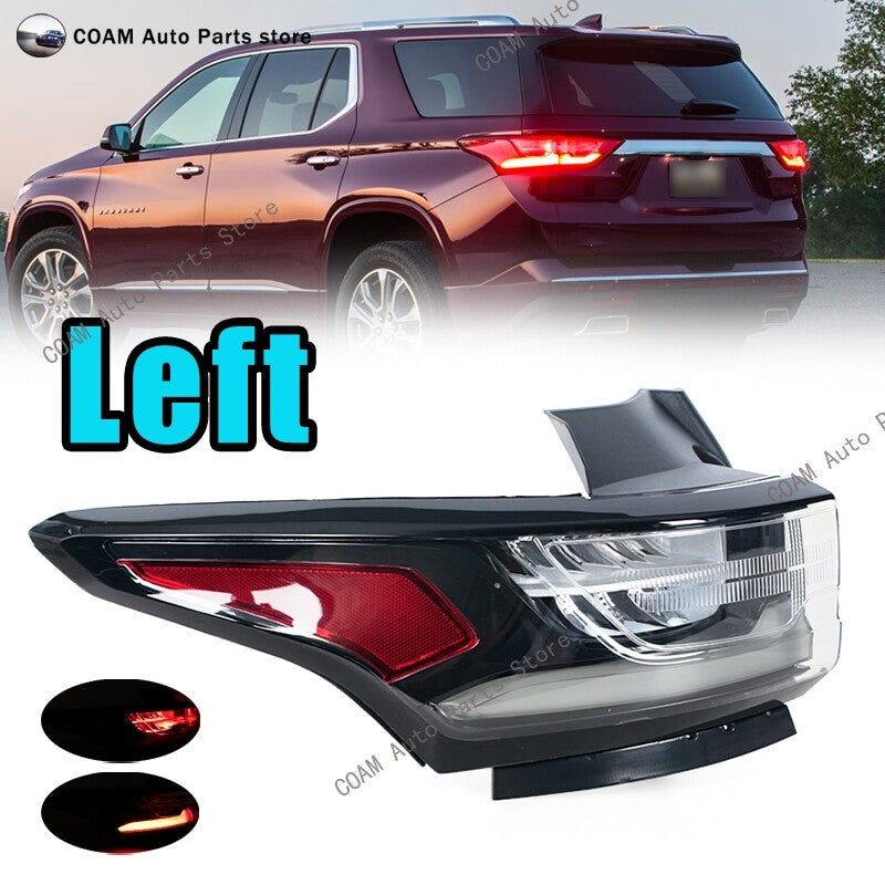 Left LED taillight assembly for Chevrolet Traverse 2018 - 2020 turn signal