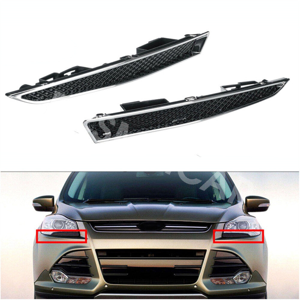 Headlight Lower Trim Moulding LeftRight Fit for Ford Escape 2013-2016 4-Door