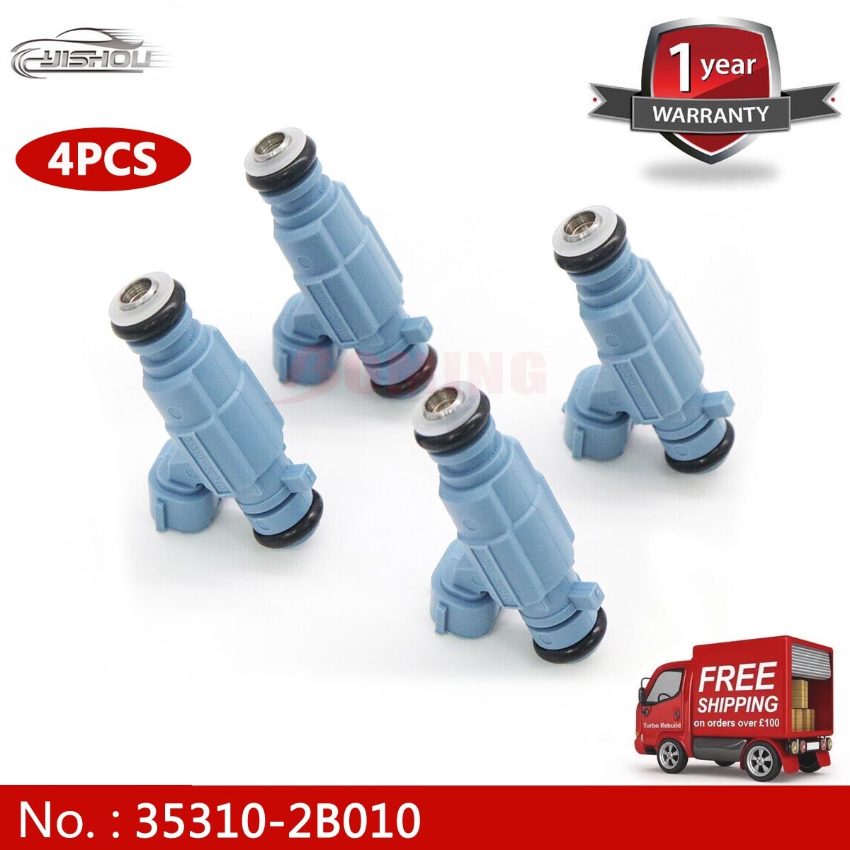 4-piece fuel injector 35310-2B010 353102B010 for Hyundai i20 i30 for Kia
