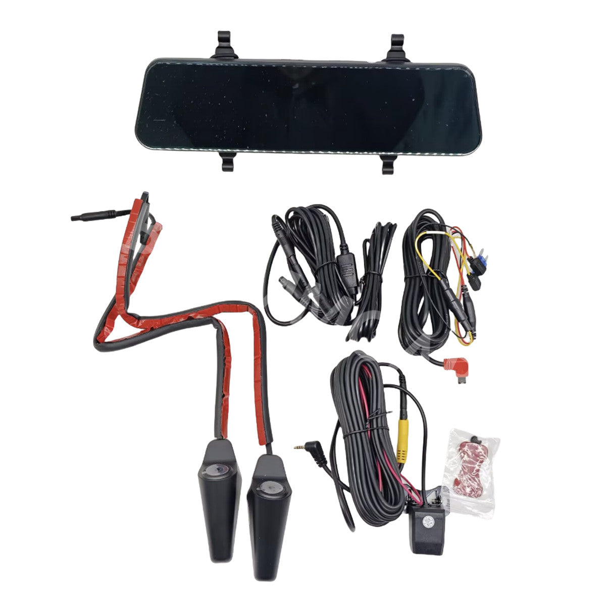 Car Rearview Mirror Video Recorder Touch Screen 4 Channel WIFI ADAS W/Cam