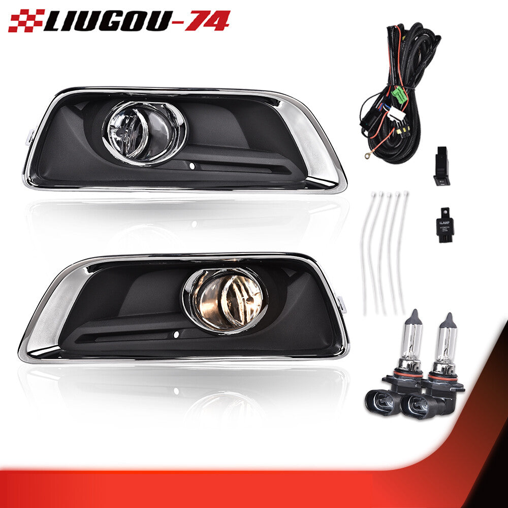 Suitable for 13-15 year old for Chevrolet Malibu fog light strip + switch + bezel driver's bumper light - new.