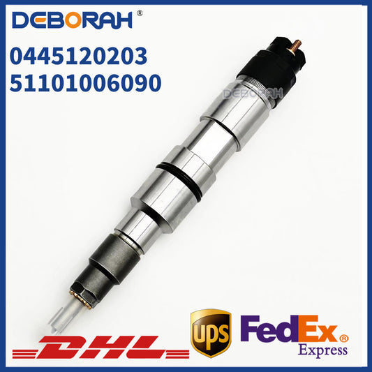 0445120203 51101006090 Common Fuel Injector for Diesel Engine for MAN TEMSA Truck