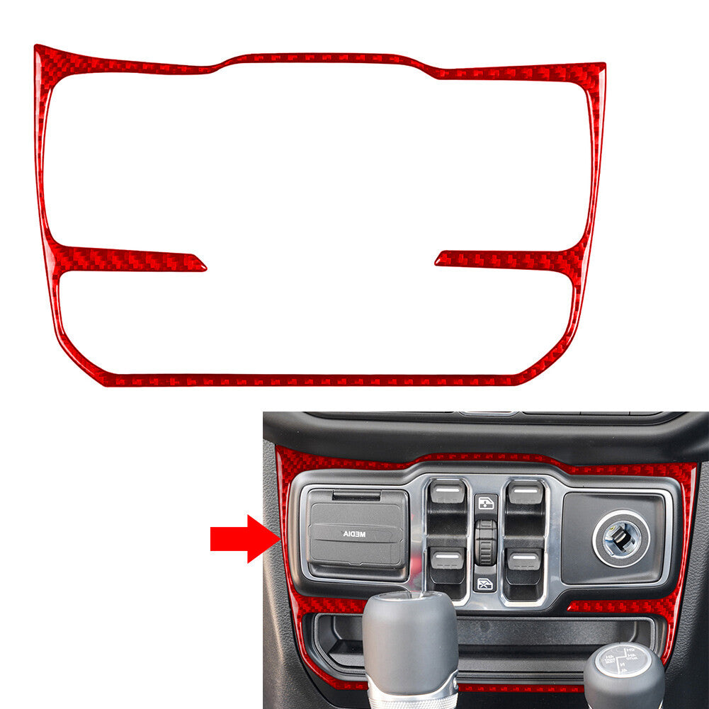 Window Control Switch Button Panel Cover Trim Fit for Jeep for Wrangler JL JLU