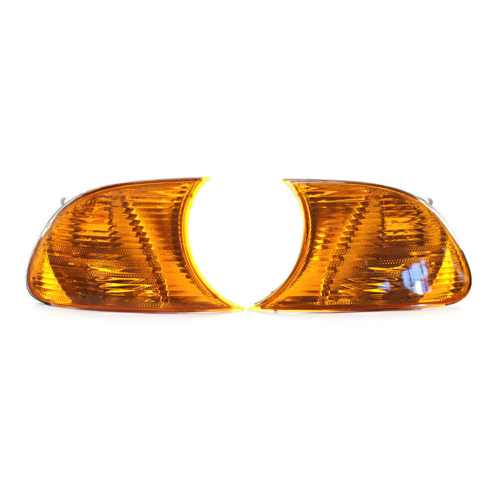Front Turn Signal Light w/ Yellow Lens Right Left Fit for BMW E46 3-Series 2DR 00-01