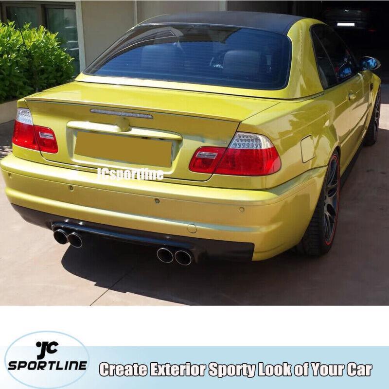 Carbon fiber rear bumper diffuser lip for BMW 3 Series E46 M3 Coupe 2000-2006