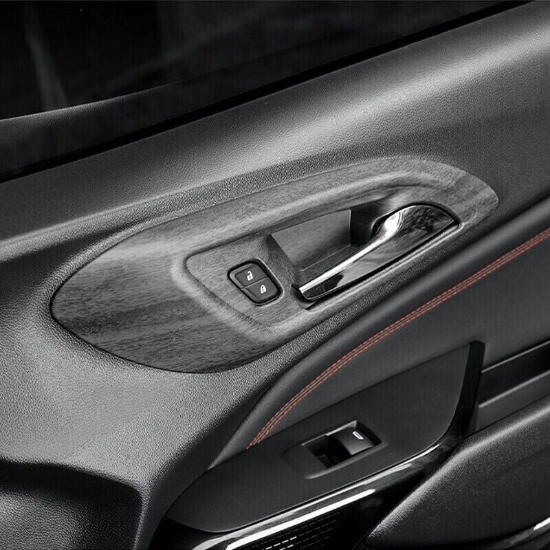 Wood Grain Inner Door Handle Bowl Cover Trim for Chevrolet Trax 2023 2024 2025