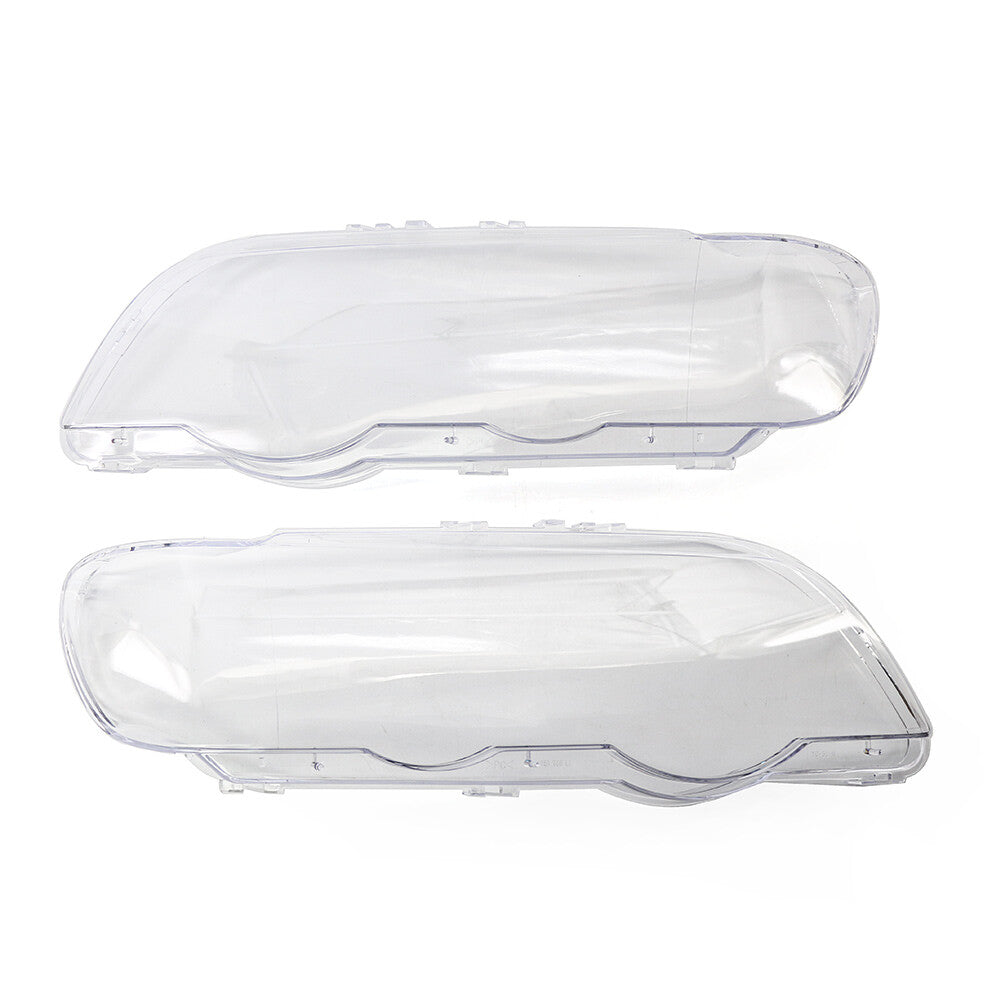 Pair Of Headlight Head Light lamp Clear Lens Cover for BMW X5 E53 2000-2003