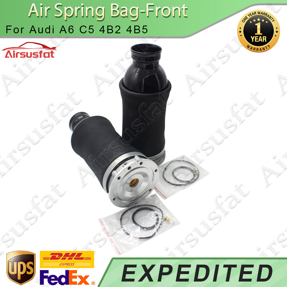 2x Front LR Air Suspension Spring Bags for Audi A6 C5 4B2 4B5 Allroad 4BH 98-05