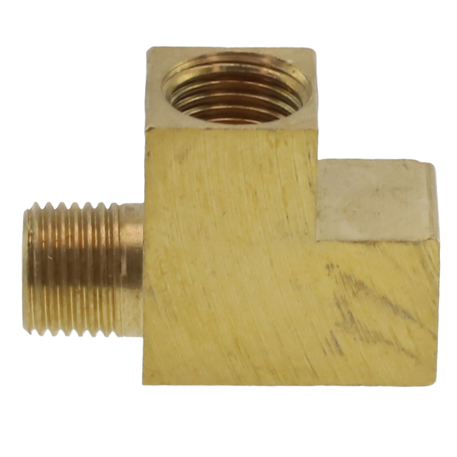 Brass T-distributor M10x1 Angle Adapter for Oil Pressure Sensor Connection