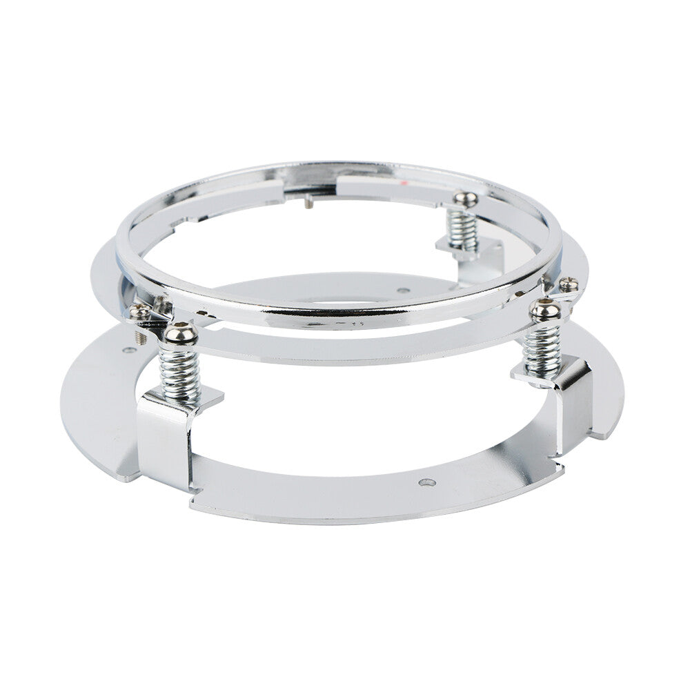 Universal Motorcycle 5.75-inch 5-3/4-inch Headlight Mounting Ring Bracket Chrome Alloy