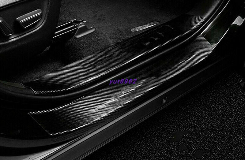 for Toyota Highlander 2020-23 Leather Welcome Pedal Door Sill Scuff Trim Sticker