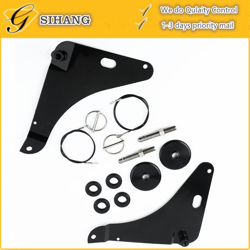 New Black Hood Pin Pins for 2008-2016 for Dodge for Challenger Kit Stainless 82214260AC