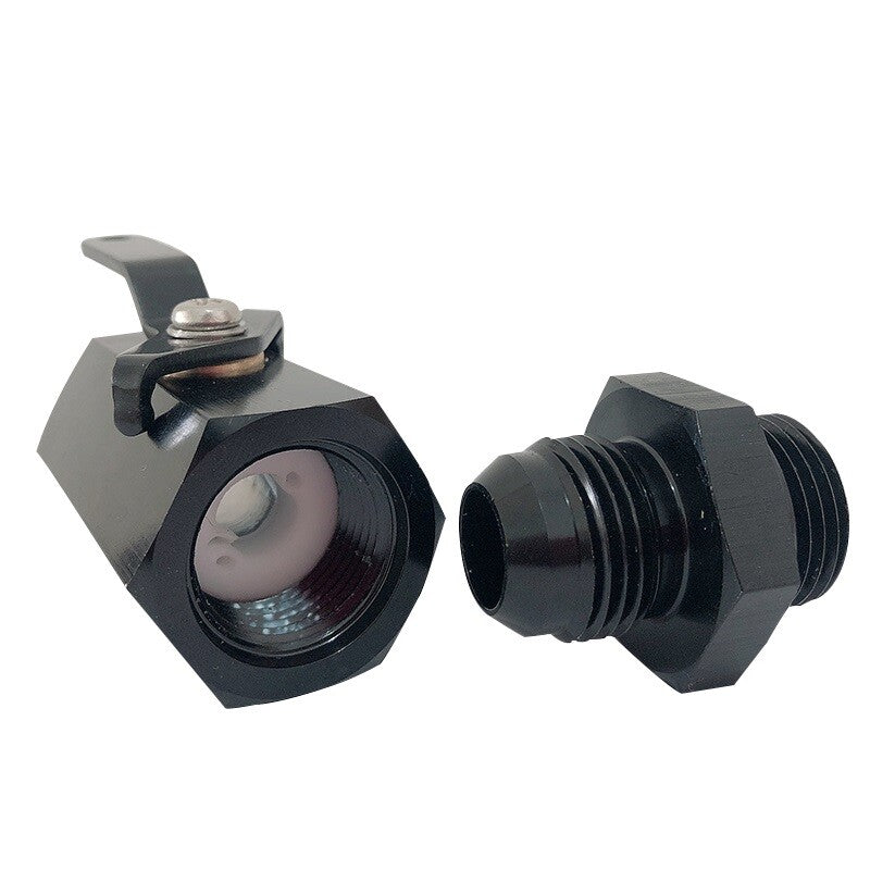 Aluminum AN10 Inline Fuel Shut Off Valve Cut Off w/ Cable Lever 10AN