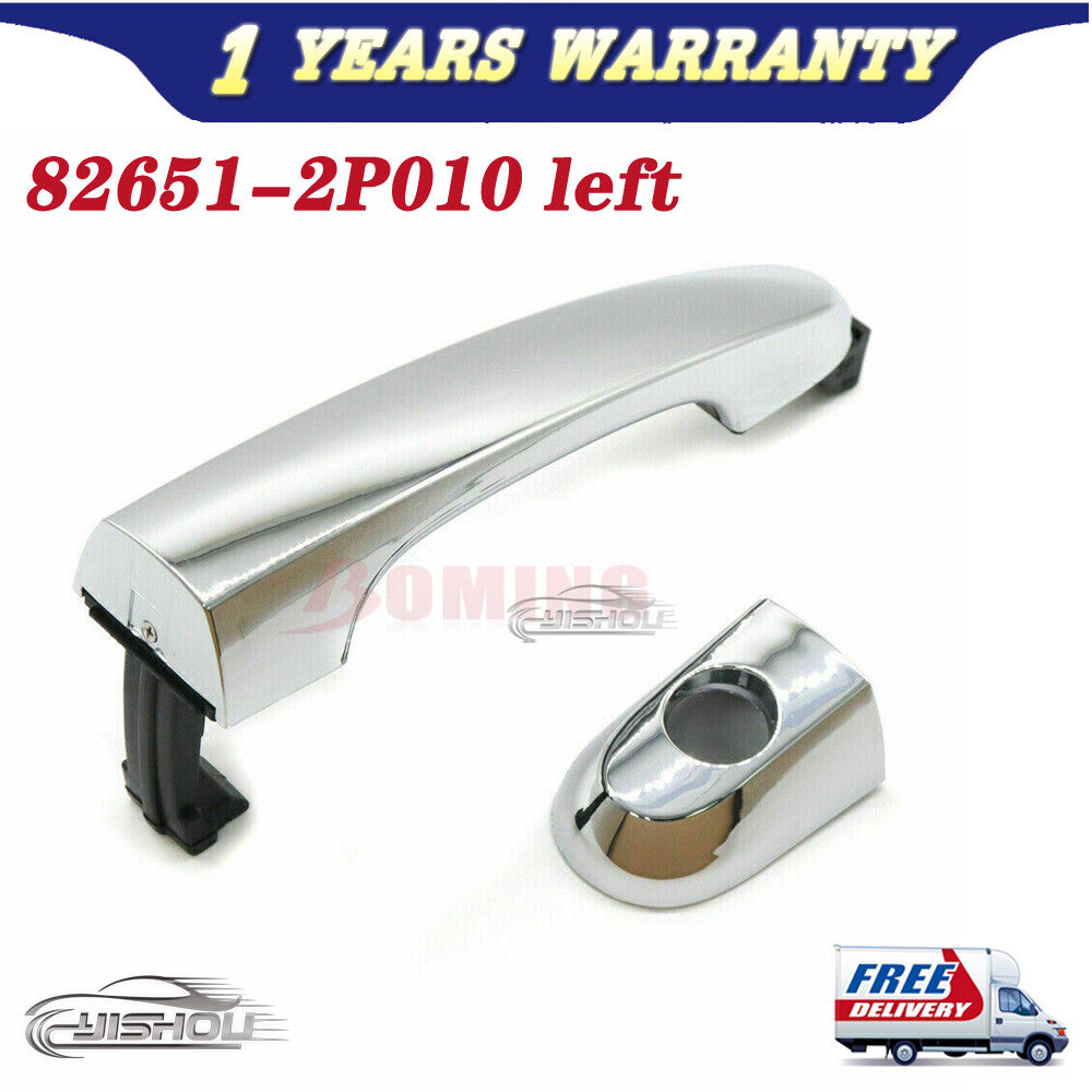 Left Door Handle Driver Chrome Outside With Trim 82651-2P010 for Kia Sorento