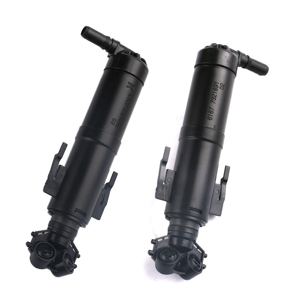 Pair for BMW X1 2013-2015 E84 Headlight Washer Wiper Nozzle Sprayer Left + Right
