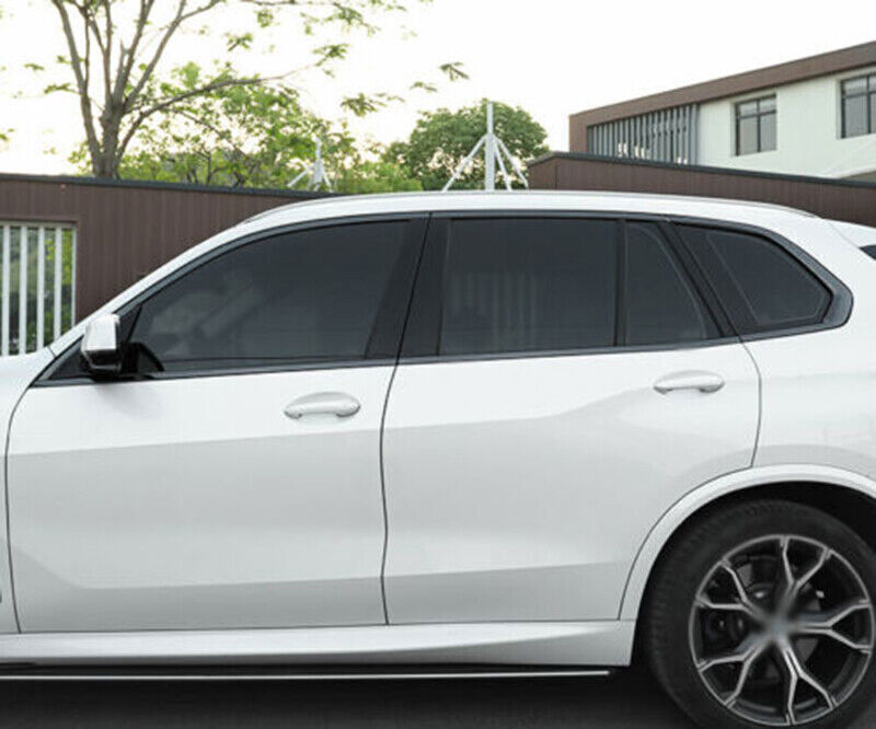 for BMW X5 G05 2019-2023 Gloss Black Steel Window Full Molding Strip Trim 10Pcs