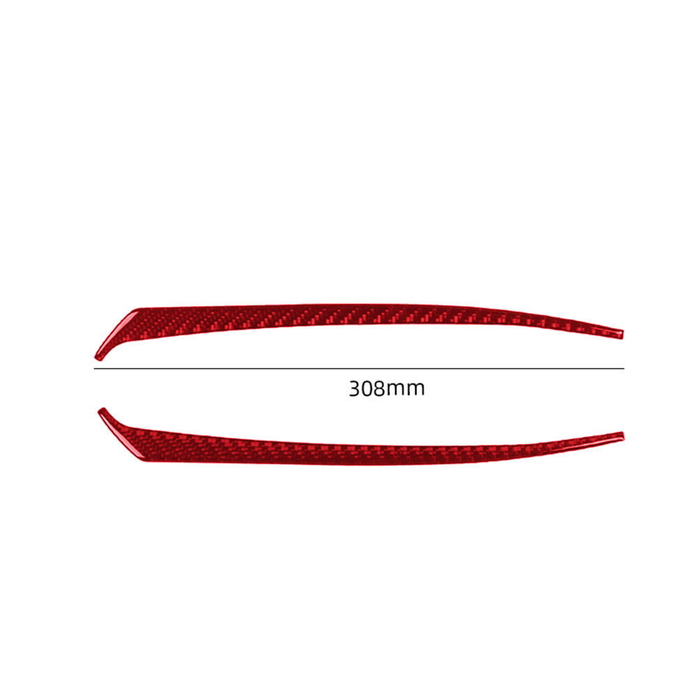 2Pcs Red Carbon Fiber Rearview Mirror Cover Trim for Toyota Supra A90 2019-2022
