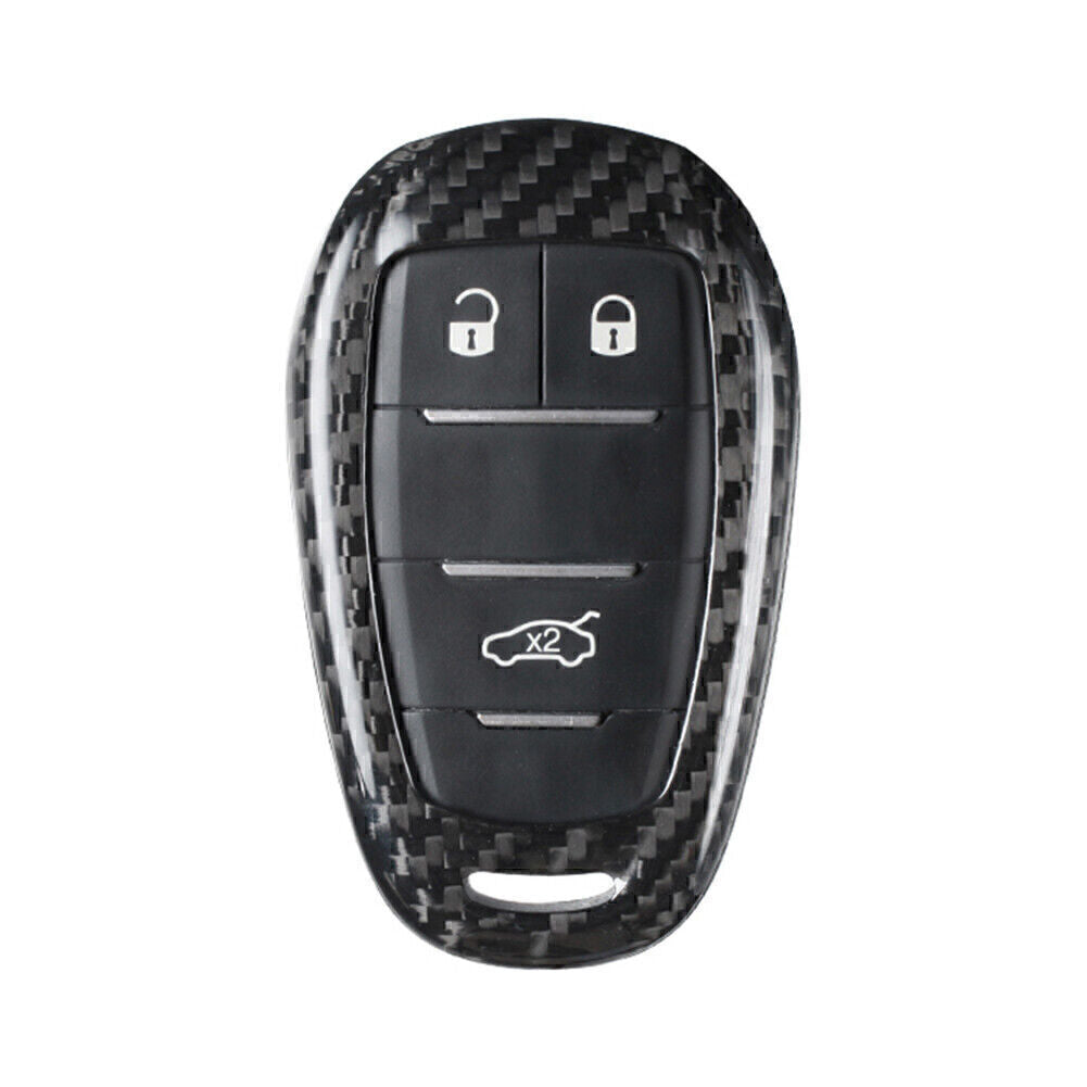 for Alfa Romeo for Stelvio Remote Key Shell Cover Case Carbon Fiber Black UK
