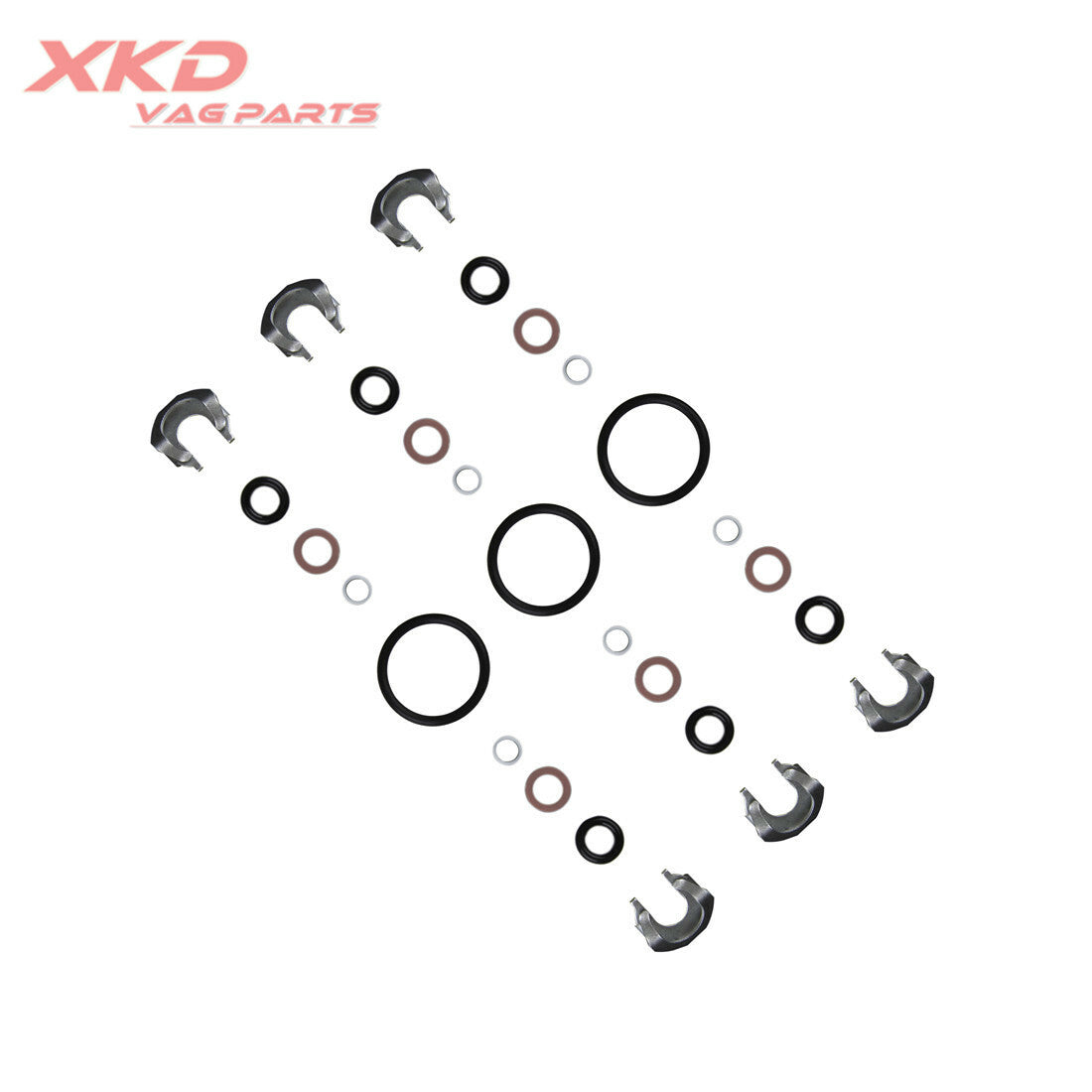 VR6 Engine Fuel Injector Seal Kit Fit for VW for Passat Touareg CC AUD Q7 03H198149A