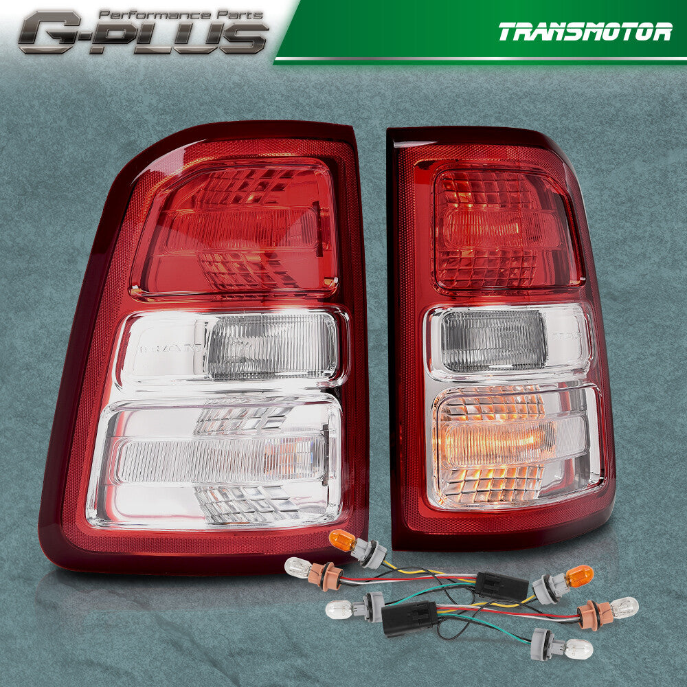 Suitable for 19-23 for Ram 1500, red and clear taillight and brake light assembly, LH, right-hand grip.