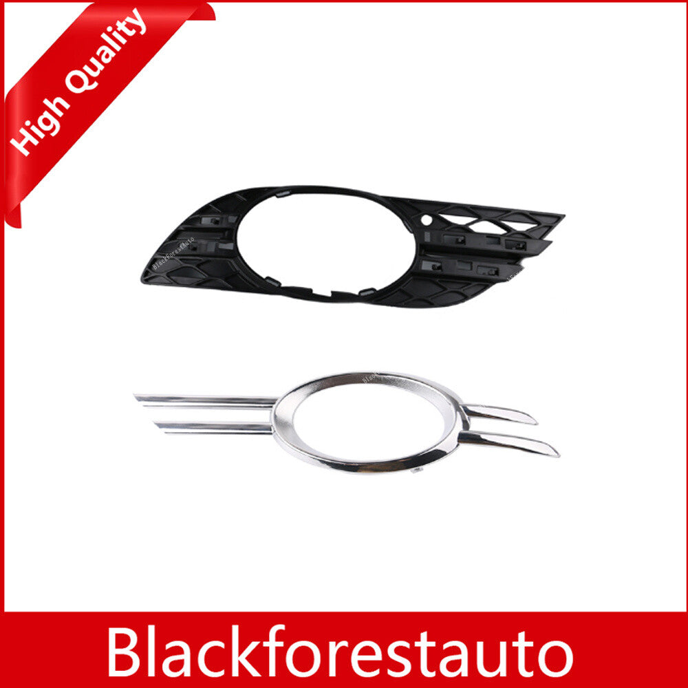 Front Left Fog Light Grill Chrome Trim Cover for Benz E-CLASS W211 2007-2009