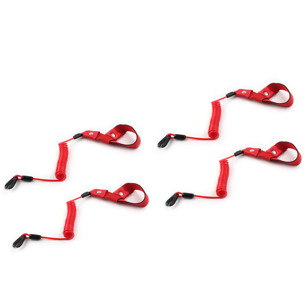 4PCS Stop Kill Key Floating Safety Wrist Lanyard Fits for Yamaha Jet Ski Wave Runner
