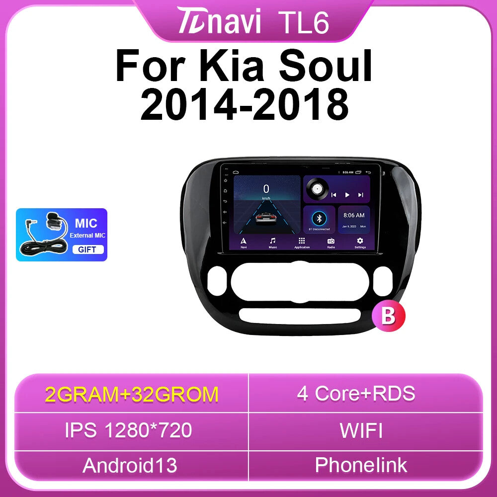 Car Radio for KIA Soul 2014-2018 GPS Multimedia Video Player Auto Stereo Screen