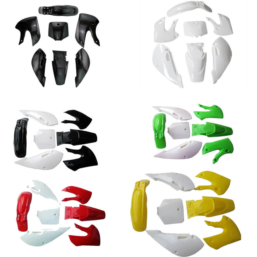 Plastics Fender Kit For Dirt Pit Bike KLX110 KX65 DRZ110 RM65 Atomik 140cc 160cc