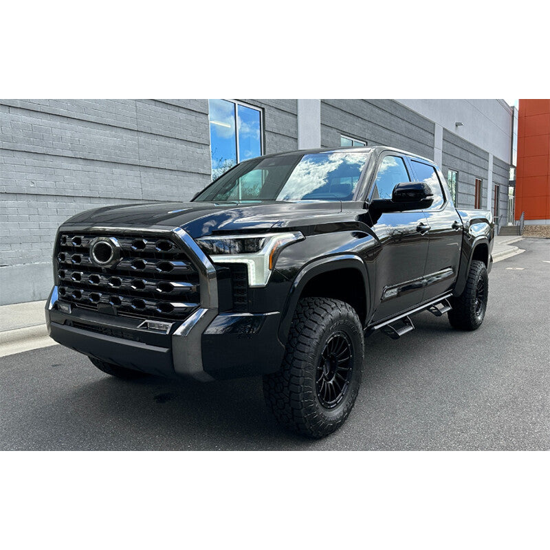 Front Bumper Grille Grill Smoked Chrome Fit for Toyota Tundra Platinum 2022-2024