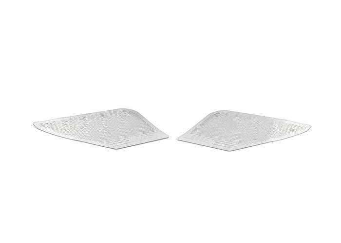 for Cadillac CT4 2020-2024 Silver Steel Front Door Speaker Horn Ring Cover Trim