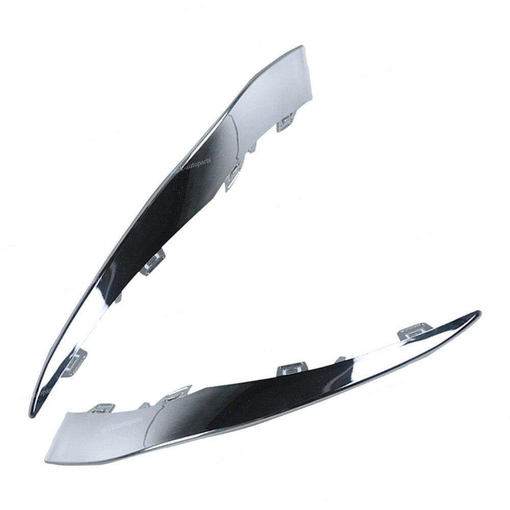 LHRH Front Bumper Moulding Trim Lower Fits for Mercedes W205 C-Class 2019-20 Chrome
