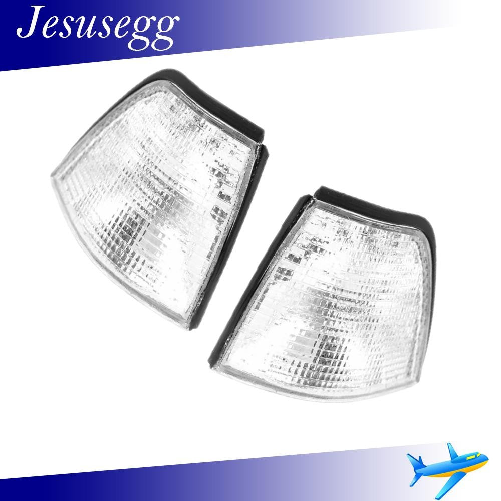 For 3' E36 1992-1998 Front LH RH Turn Signal Lamp Corner Light Shell Clear